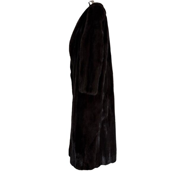 Vintage BILL BLASS for EVANSFURS at LAZARUS Full Length Mink Coat Womens Large? - Picture 6 of 12